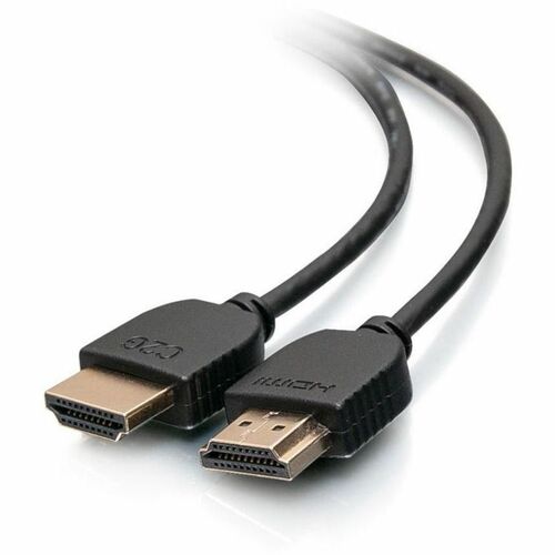 C2G 6ft Plus Series Slim Flexible HDMI Cable with Low Profile Connectors - VW-1 Rated - 4K 60Hz - M/M - Black (2 Pack) - 6