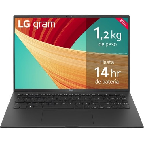 LG gram 16Z90R-E.AD75B 40.6 cm (16") Notebook - WQXGA - Intel Core i7 13th Gen i7-1360P - 32 GB - 512 GB SSD - Spanish Key