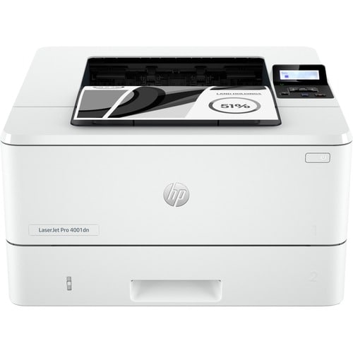 HP LaserJet Pro 4001dn Desktop Laser Printer - Monochrome - 63 ppm Mono - 4800 x 600 dpi Print - Automatic Duplex Print - 