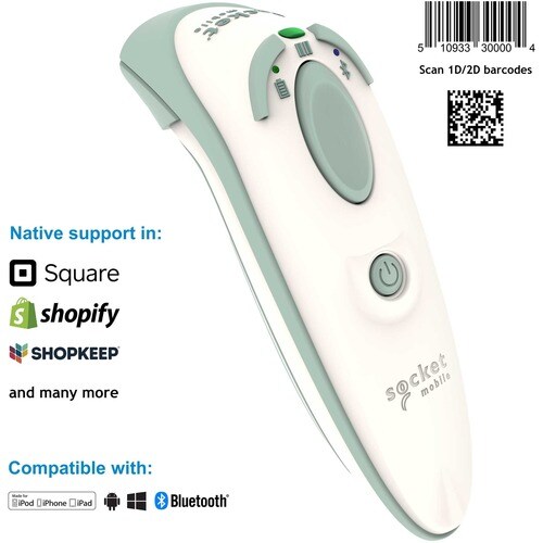 Socket Mobile DuraScan D745 Healthcare Handheld Barcode Scanner - Wireless Connectivity - 495.30 mm Scan Distance - Imager