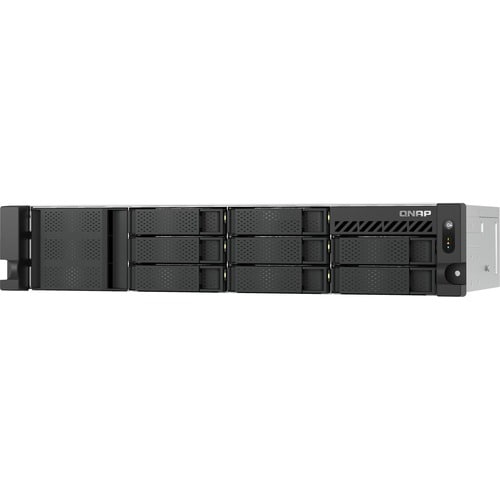 QNAP TS-855eU-RP-8G 8 x Total de compartimentos Sistema de armazenamento SAN/NAS - 5 GB Flash Memory Capacity - Intel Atom
