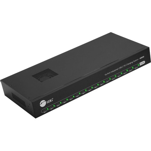 16-Port Industrial USB-C PD Charging Station - 600W - SIIG Industrial grade power charging station adds 16 USB-C charging 