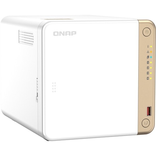 QNAP Turbo NAS TS-462-4G 4 x Gesamtzahl Einschübe SAN/NAS-Speichersystem - 4 GB Größe Flash-Speicher Celeron N4505 Dual-Co