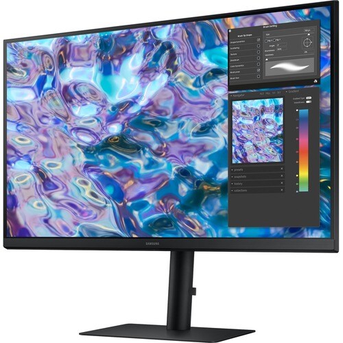 Samsung S27B610EQU 27" Class WQHD LCD Monitor - 16:9 - Black - 68.6 cm (27") Viewable - In-plane Switching (IPS) Technolog
