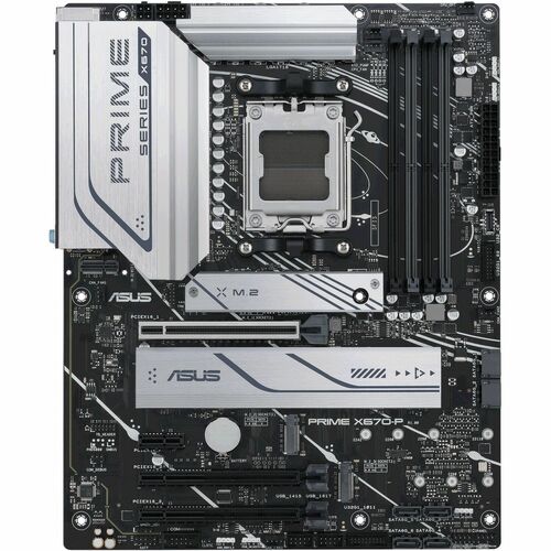 Asus Prime PRIME X670-P Desktop Motherboard - AMD X670 Chipset - Socket AM5 - ATX - Ryzen 7, Ryzen 8, Ryzen 9 Processor Su