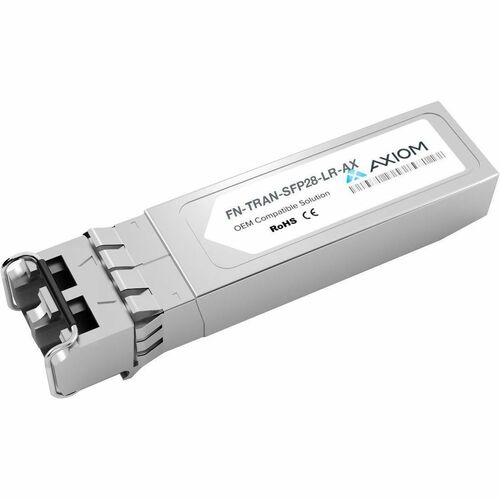 Axiom 25GBase-LR SFP28 Transceiver for Fortinet - FN-TRAN-SFP28-LR - For Data Networking, Optical Network - 1 x LC 25GBase