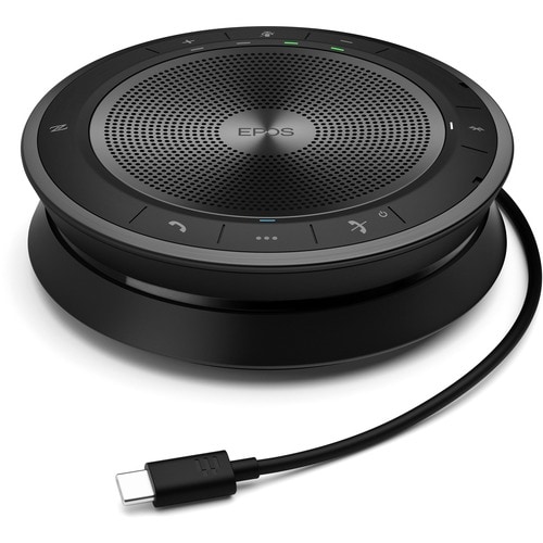 EPOS Portable Bluetooth Speakerphone - USB - Microphone - Battery - Portable - Black - Aluminum - 5 Pack