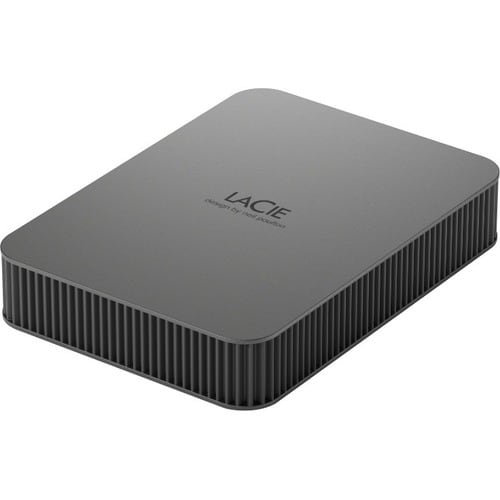 LaCie Mobile Drive Secure Tragbar Festplatte - 2,5" Extern - 5 TB - Grau - USB 3.2 (Gen 1) Typ C - 5400U/Min