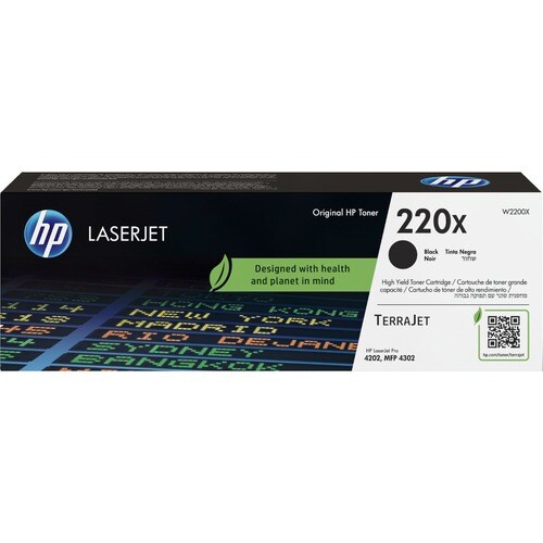 HP 220X Original Alto Yield Laser Cartucho de toner - Preto Pack