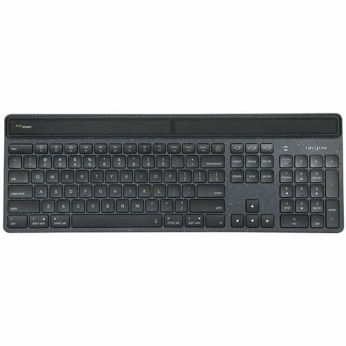 Targus Sustainable Energy Harvesting EcoSmart Keyboard - Wireless Connectivity - Bluetooth - 5 - Notebook/Tablet - PC, Mac