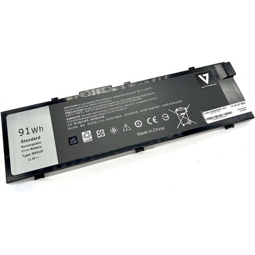 V7 D-MFKVP-V7E Battery - 6-cell Lithium Ion (Li-Ion) - For Notebook - Battery Rechargeable - 11.4 V - 7982 mAh - 91 Wh She
