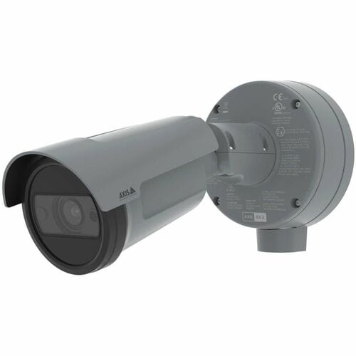 AXIS P1468-XLE Outdoor 4K Network Camera - Color - Bullet - Black  - 131.23 ft (40 m) Infrared Night Vision - Zipstream, H