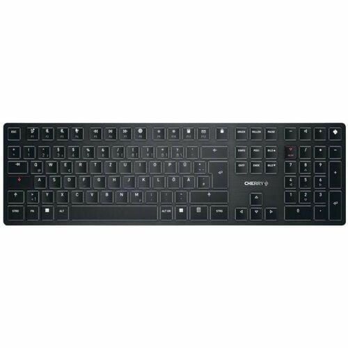 CHERRY KW X ULP Keyboard - Wired/Wireless Connectivity - USB Type A Interface - RGB LED - English (US) - Black - Mechanica