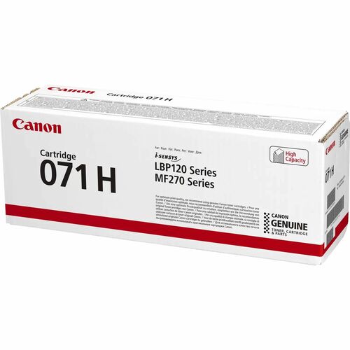 Canon 071H Original High Yield Laser Toner Cartridge - Black - 1 Pack - 2500 Pages