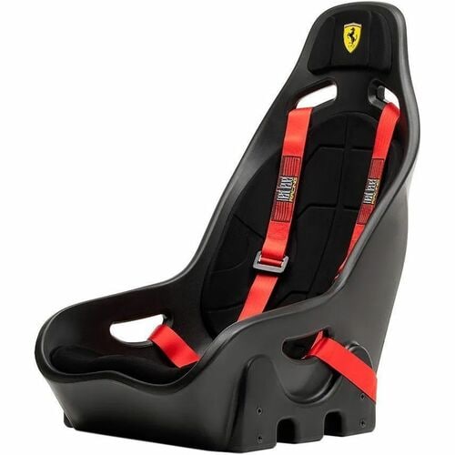 Next Level Racing ES1 Scuderia Ferrari Edition Seat - For Gaming - Suede, Foam, High-density Polyethylene (HDPE) Foam