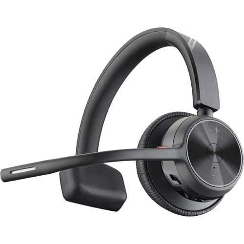 Poly Voyager 4300 UC 4310 Kabel/Kabellos Kopfbügel, Auf den Ohren Mono Headset - Schwarz - Siri, Google Assistant - Monaur