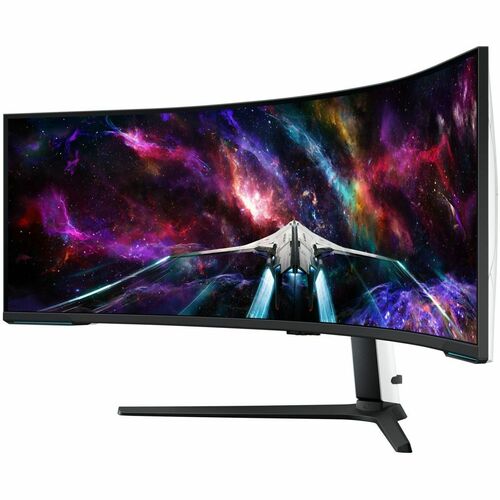 Samsung Odyssey Neo G9 S57CG952NN 57" Class DUHD Curved Screen Gaming LED Monitor - 32:9 - Black, White - 57" Viewable - V