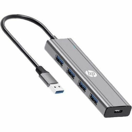 HP USB 3.0 扩展插口 用于 笔记本电脑, 显示器 - 充电功能 - 灰 - 便携式 - 1 支持的显示器 - 有线