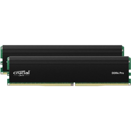 Micron Pro 32GB DDR4 SDRAM Memory Module - For Desktop PC - 32 GB (2 x 16GB) - DDR4-3200/PC4-25600 DDR4 SDRAM - 3200 MHz -