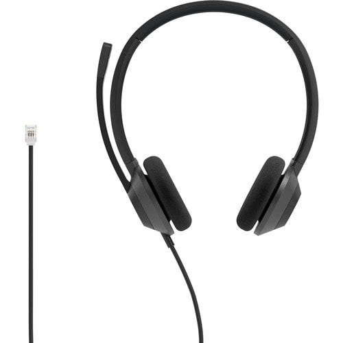 Headset 322 Wired Dual On-Ear Carbon Black RJ9