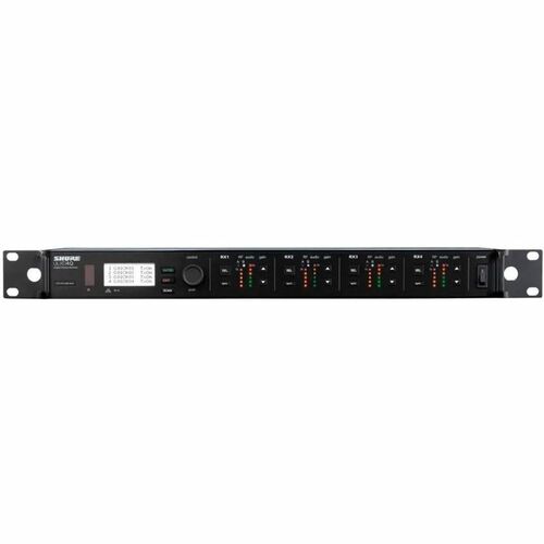 Shure ULXD4Q-GV Quad-Channel Digital Wireless Receiver - 534 MHz to 598 MHz Operating Frequency - 98.43 ft Operating Range