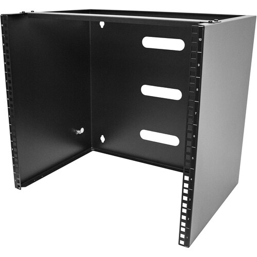 StarTech.com 10U Wall Mount Rack, 14in Deep, 19 inch Wall Mount Network Rack, Wall Mounting Patch Panel Bracket for Switch