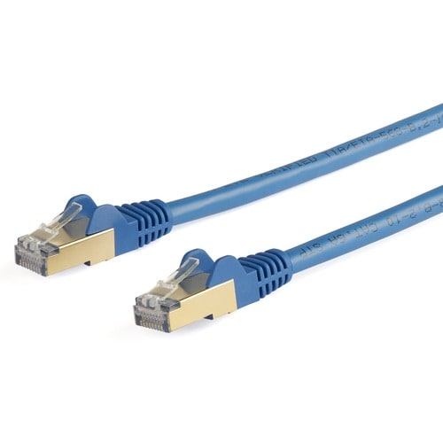 5m CAT6a Ethernet Cable - Blue - RJ45 Snagless Connectors - CAT6a STP Cord - Copper Wire - Network Cable (6ASPAT5MBL)