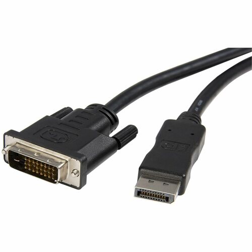 StarTech.com 10ft (3m) DisplayPort to DVI Cable, DisplayPort to DVI-D Adapter/Converter Cable, 1080p Video, DP 1.2 to DVI 