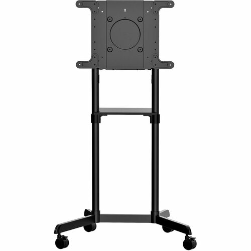 MOBILE TV CART - PORTABLE ROLLING TV STAND FOR 37-70IN VESA DISPLAY (154LB/70KG) - TV STAND W/SHELF  STORAGE COMPARTMENT -