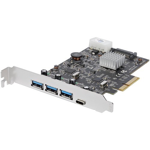 StarTech.com USB Adapter - PCI Express x4 - Plug-in Card - TAA Compliant - UASP Support - 4 Total USB Port(s) - 4 USB 3.1 