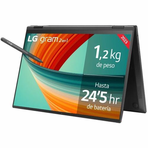 LG gram 14T90R-G.AA75B 35.6 cm (14") Touchscreen Convertible 2 in 1 Notebook - WUXGA - 1920 x 1200 - Intel Core i7 13th Ge