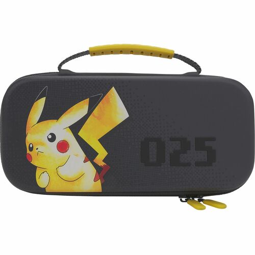 PowerA Carrying Case Nintendo Portable Gaming Console - Grey, Yellow - Bump Resistant, Scratch Resistant, Shock Resistant,