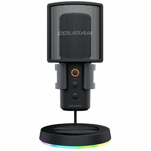 MicrófonoCOUGAR Screamer-X - Condensador - 3m - 20Hz a 20kHz -45dB - Cardioid, Bi-Direccional, Omnidireccional - USB Tipo 