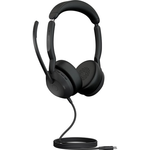 Jabra Evolve2 50 Headset - Stereo - USB Type C - Wired/Wireless - Bluetooth - 3000 cm - 20 Hz to 20 kHz - On-ear - Binaura