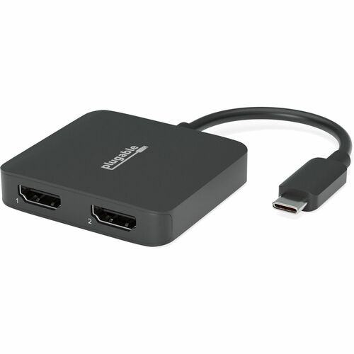 Plugable USB C to HDMI Adapter for Dual Monitors - 4K 60Hz USB C Hub for Windows and Chromebook, Driverless
