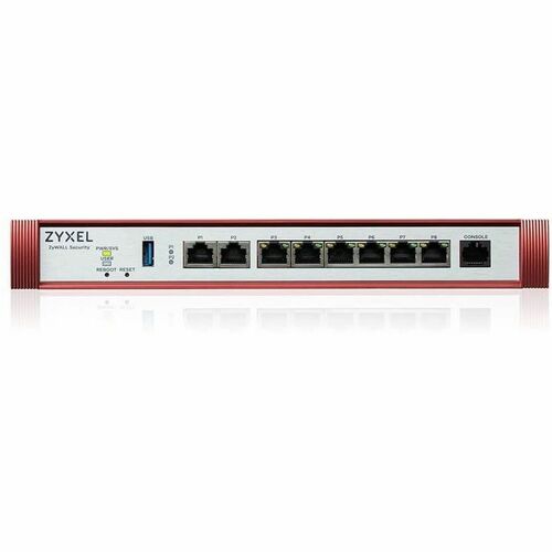 ZYXEL ZyWALL USG FLEX 200H Network Security/Firewall Appliance - 1 Year Security Bundle - 8 Port - 2.5GBase-T - 2.5 Gigabi