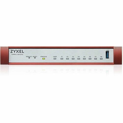 ZYXEL ZyWALL USG FLEX 100H Network Security/Firewall Appliance - 8 Port - 10/100/1000Base-T - Gigabit Ethernet - 2.93 Gbit