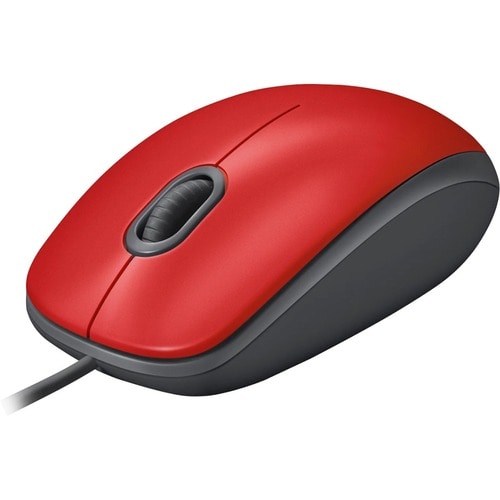 MOUSE COM FIO LOGITECH M110 SILENT VERMELHO B