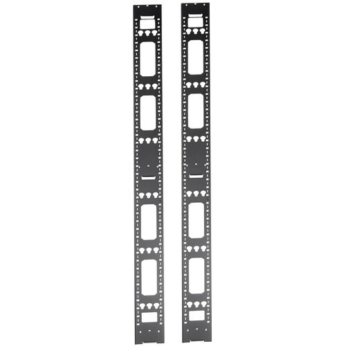 Tripp Lite by Eaton SRVRTBAR48 Kabelbündler - Schwarz - 2 Pack Paket - Kabelmanager - 48U Rack Height