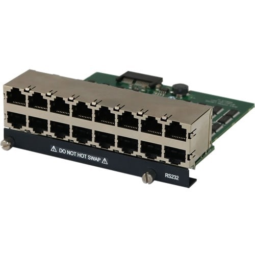 Perle IOLAN G16 Interface Module - 16 x RJ-45 Network - For Data Networking - Twisted Pair