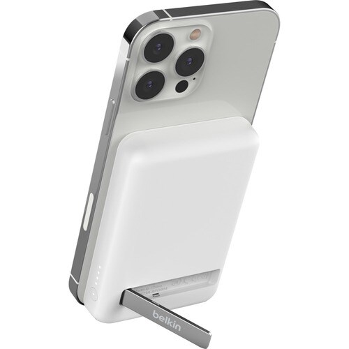 Belkin BOOST↑CHARGE Power Bank - White - For iPhone 13 Pro, iPhone 12 - 5000 mAh - White