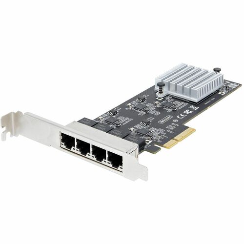 StarTech.com Scheda di rete 2.5 Gigabit a 4 porte - Scheda Ethernet PCIe da 2,5 Gbps NBASE-T, NIC Multi-Gigabit, Scheda LA