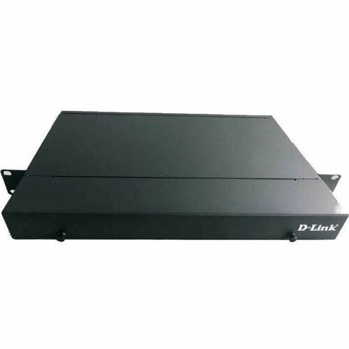 D-Link 12 Port(s) Network Patch Panel - Optical Fiber - Black - 1U High - 19" Wide - Rack-mountable