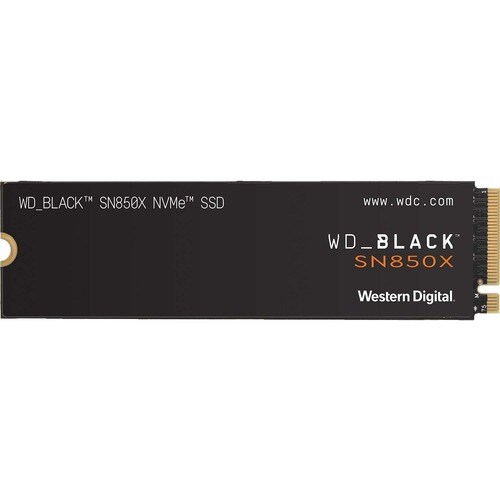 WD Black SN850X 1 TB Solid State Drive - M.2 2280 Internal - PCI Express NVMe (PCI Express NVMe x4) - Gaming Console, Desk