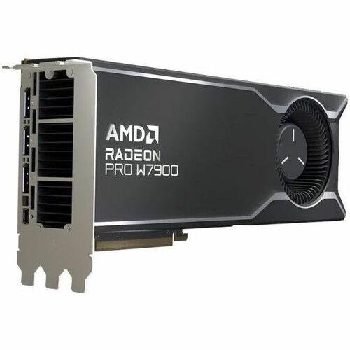 AMD Radeon Pro W7900 Grafikkarte - 48 GB GDDR6 - Gesamthöhe - 384 Bit Busbreite - PCI Express 4.0 x16 - DisplayPort - 3 x 