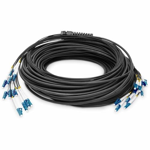 Digitus 100 m Glasfaser Netzwerkkabel - 1 Stück - Cable for Netzwerkgerät, Patchfeld - LSOH - 9/125 µm - Schwarz