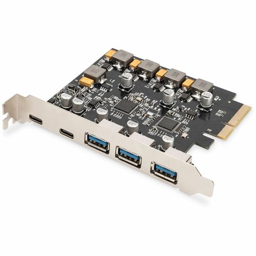 Digitus USB Adapter - PCI Express 2.0 - 1,25 GB/s, 640 MB/s, 60 MB/s, 1,50 MB/s, 192 kB/s - Desktop, Optisches Laufwerk, F
