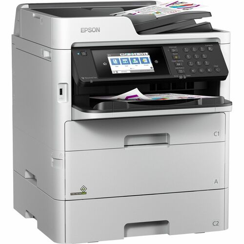 Epson WF C579R Inkjet Multifunction Printer - Monochrome - Copier/Printer/Scanner - Up to 50000 Pages Monthly - Colour Sca