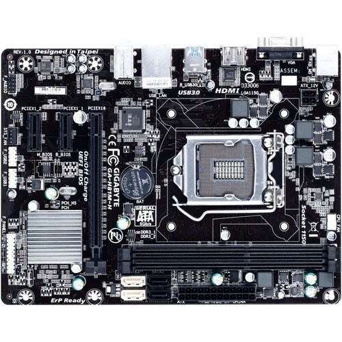 Gigabyte Ultra Durable GA-H81M-H Desktop Motherboard - Intel H81 Chipset - Socket H3 LGA-1150 - Micro ATX - Core i7, Core 