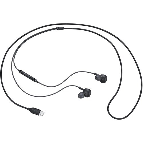 Samsung Type-C Earphones - Mono - Mini-phone (3.5mm) - Wired - 32 Ohm - 20 Hz to 20 kHz - Under-the-chin - Binaural - In-e